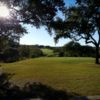 A view of a tee at Avery Ranch Golf Club.