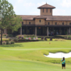 A view of the clubhouse and a hole at Fazio Course from The Club At Carlton Woods.
