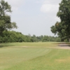 A view of tee #12 sign at Gus Wortham Park Golf Course.