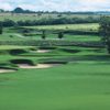A view of green protected by bunkers at Bandit Golf Course
