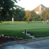 A view of the putting green at Olympia Hills Golf Course