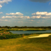 The par-3 13th hole at Austin's Roy Kizer Golf Course plays over water