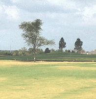 The challenging approach over water to the par-5, 533-yard No. 13