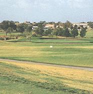 The short and scenic par 3 No. 8, just 160 yards.