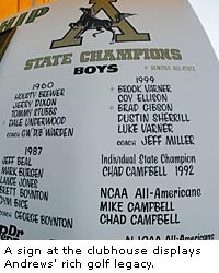 A Sign at the Clubhouse